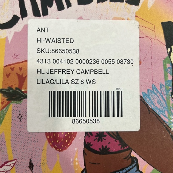 New Jeffrey Campbell Lilac Lila Denim Size 8 - Picture 6 of 6